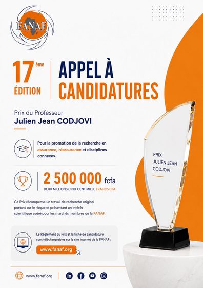 Appel à candidature : 17e édition du Prix Julien Jean CODJOVI